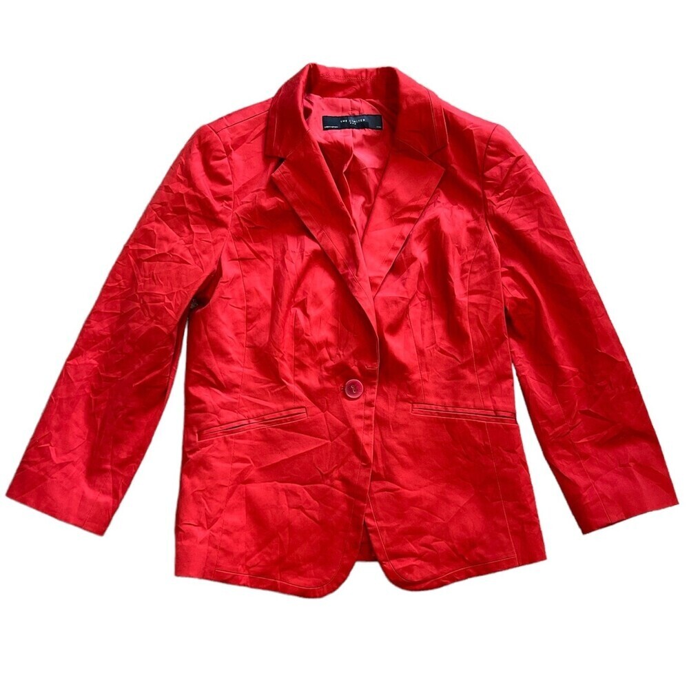 The Limited Salmon Pink 3/4 Sleeve Blazer S